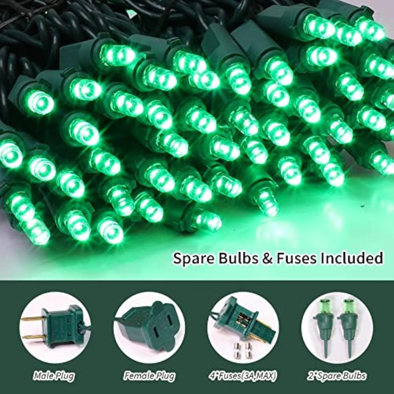 LED String Lights 24 Ft Green Outdoor & Indoor Decor - Wick's Outdoor Living