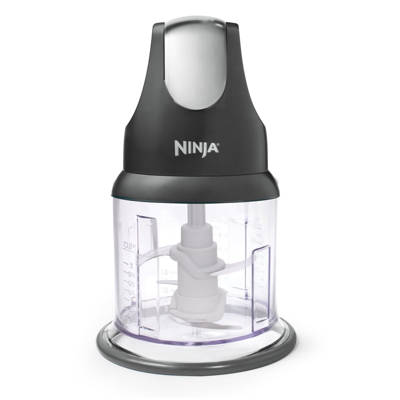 Ninja 2-Cup Food Chopper - One-Touch Pulse, Splash Guard & Storage Lid, Gray - 2 Pack
