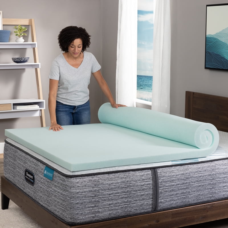 Beautyrest 2-inch Thermagel Deluxe Cooling Memory Foam Mattress Topper Twin