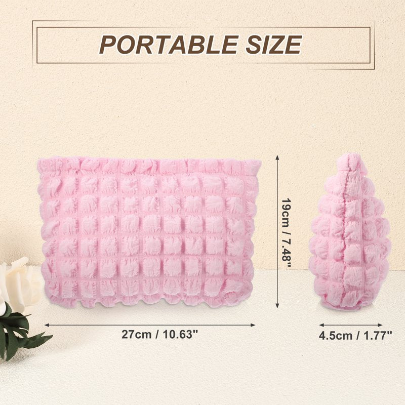 Bubble Cloud Cosmetic Bag - Checkered Makeup Organizer