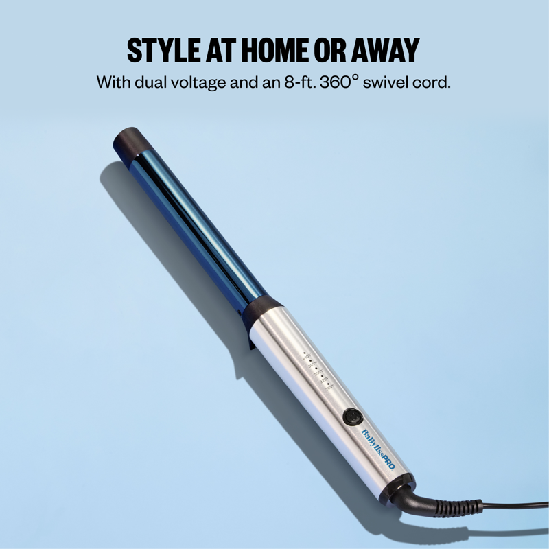 Nano Titanium 1 Inch Curling Wand for Smooth Curls