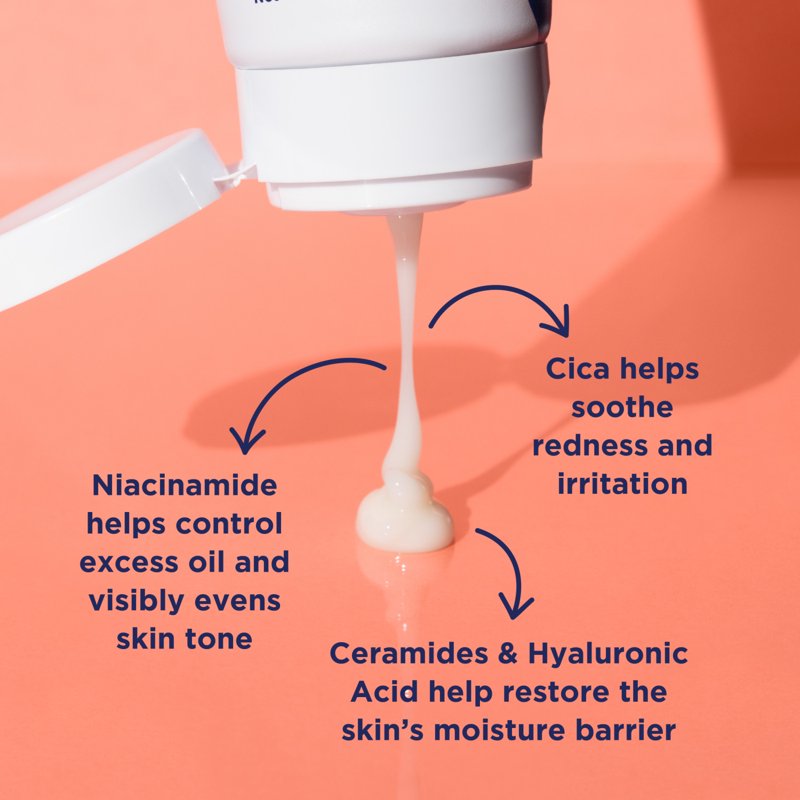Balancing Night Moisturizer with Niacinamide and Ceramides for Acne-Prone Skin