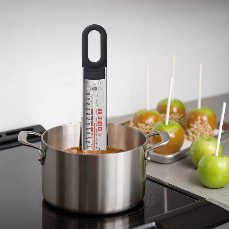 Curved Stainless Steel Paddle Candy and Deep Fry Thermometer