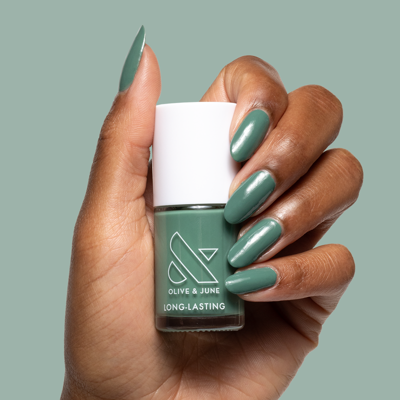 Long-Lasting Nail Polish - Still Life of Flowers Mossy Green 0.46 fl oz