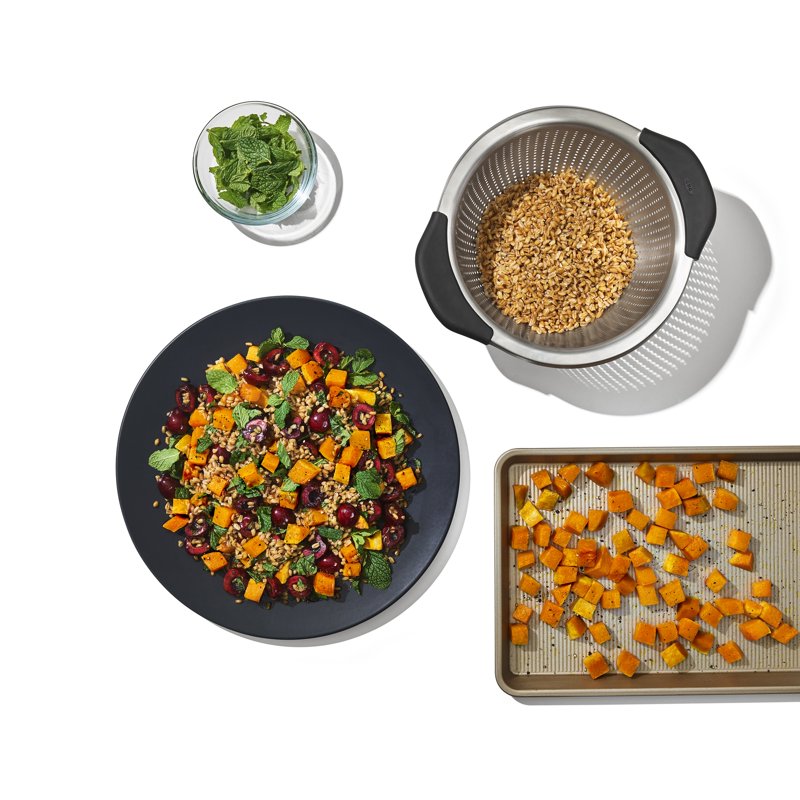 3-Quart Stainless Steel Colander with Non-Slip Handles