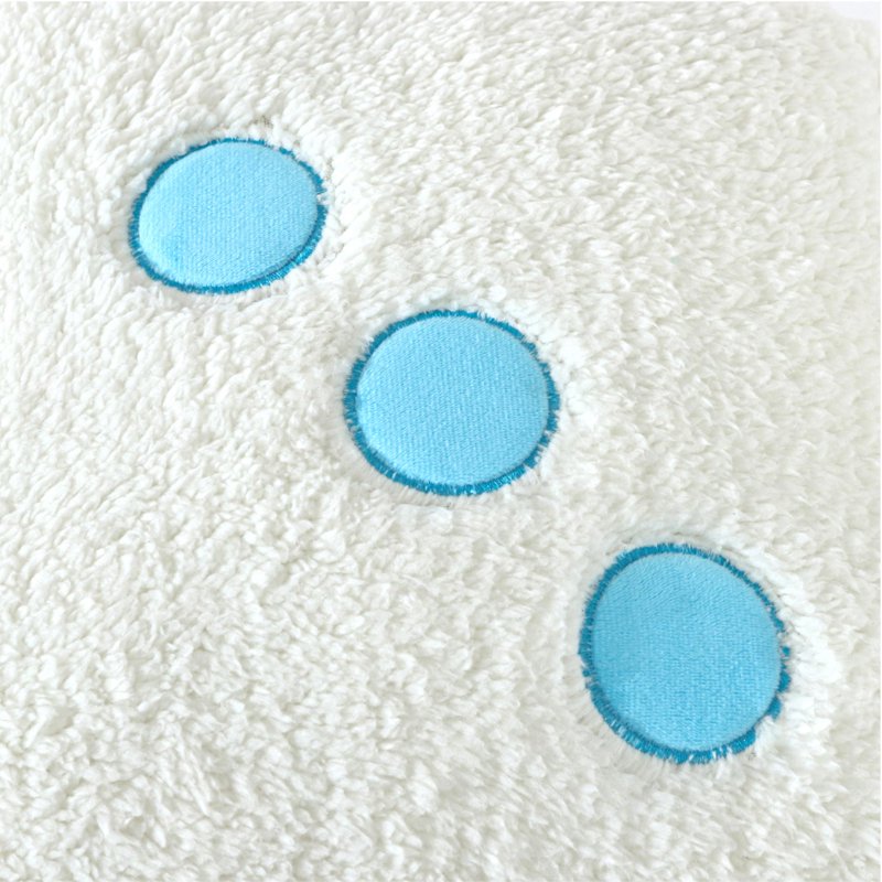 Blue & White Dice Throw Pillow - Decorative Cushion for Teen & Young Adult Rooms