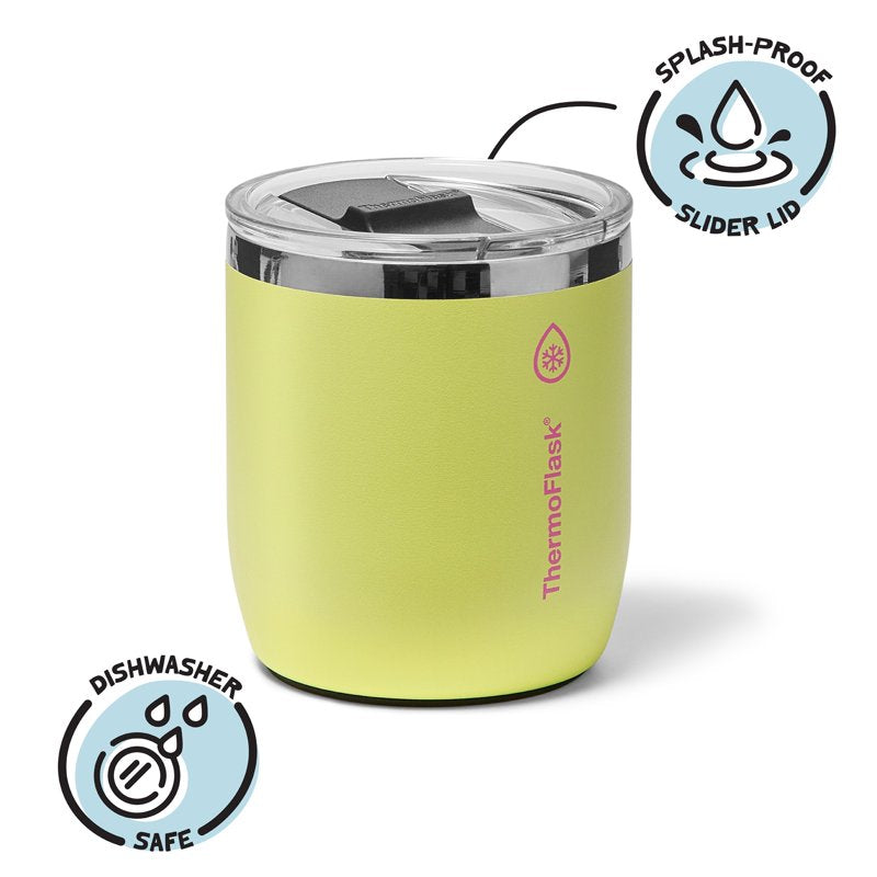10 oz Lowball Tumbler - Double-Wall Insulated - Unmellow Yellow