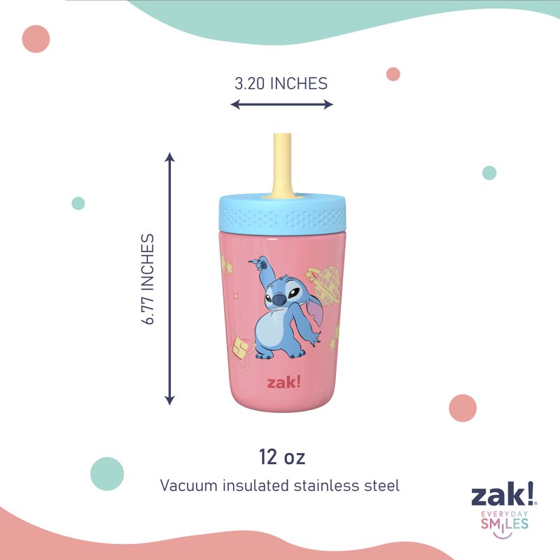 12oz Kincaid Tumbler - Stitch Design, Leak-Proof, Insulated