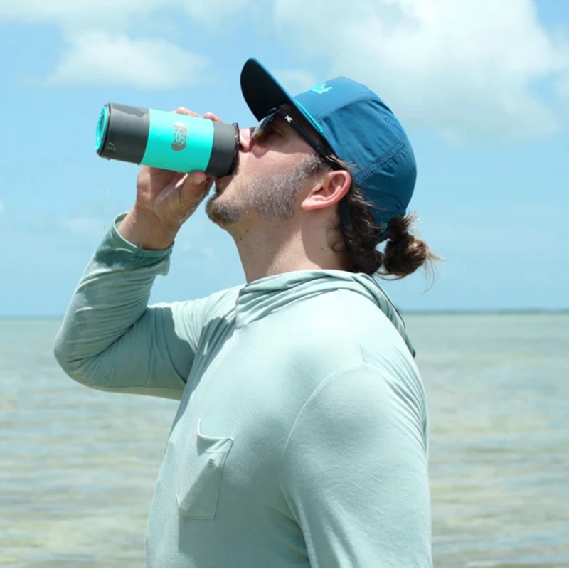 Non-Tipping Can Cooler Sleeve 2 Pack - 12 oz Insulated, Teal