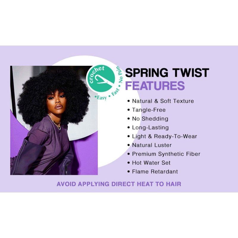 Darling Twist Crochet Hair Extensions - 24 Inch, Multiple Packs