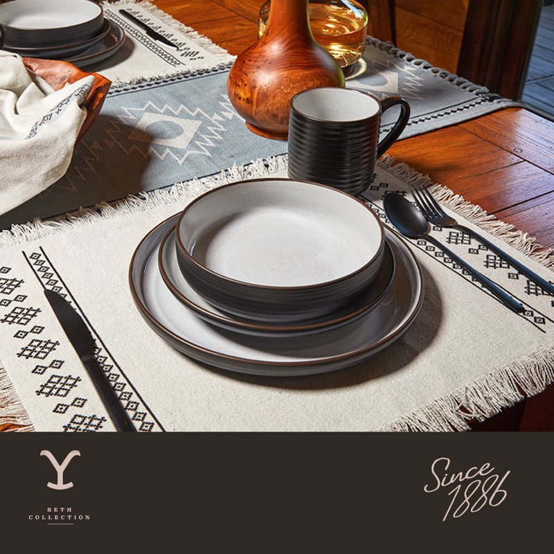 Beth Ceramic Round Bowl - Yellowstone Collection