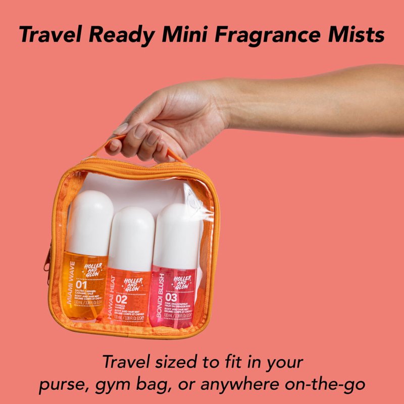 Bondi Blush Body and Hair Mist - Tropical Scent, Travel Size