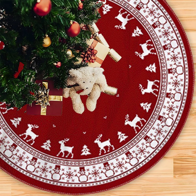 Christmas Tree Rug - Festive Indoor Outdoor Decor with Variation #21