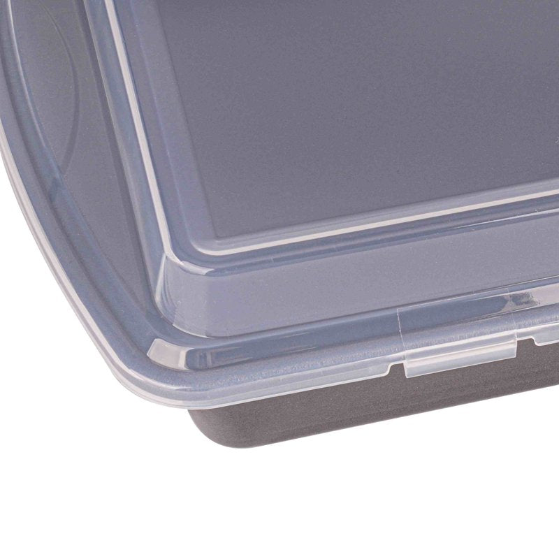 Nonstick Carbon Steel Covered Cake Pan - 9 x 13 Inch, 2 Pack