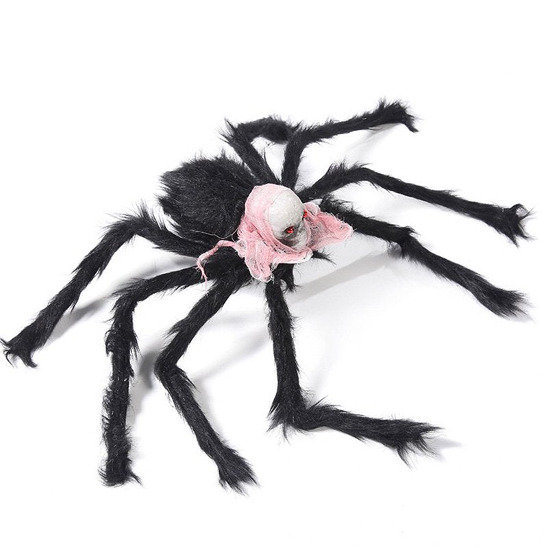 Red Halloween 30-Inch Large Spider with Skeleton Face Yard Decor for Indoor Outdoor Haunted House Party - Variation of THIS listing