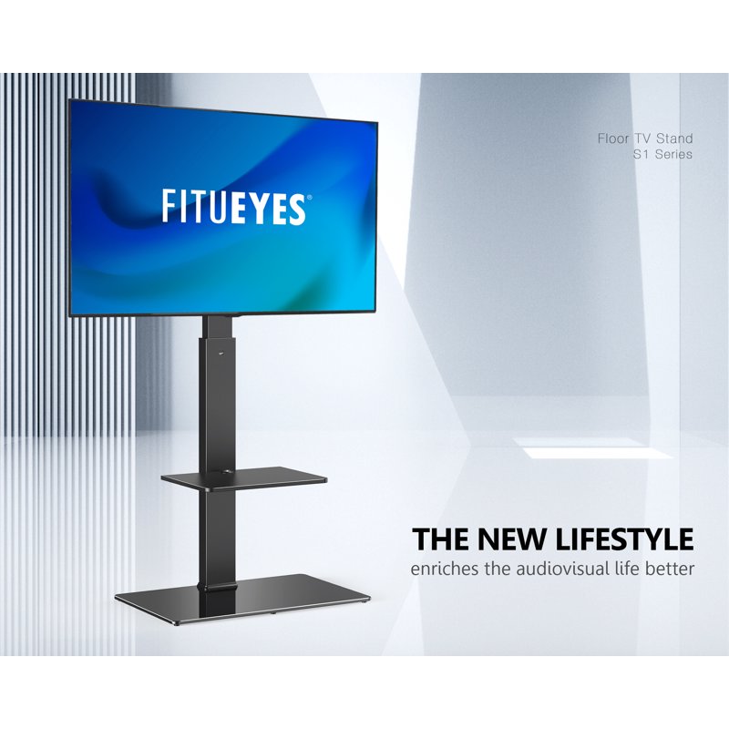 Universal TV Stand Mount with Swivel Bracket for 32-65" TVs