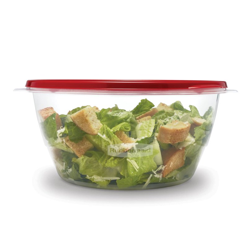 15.7 Cup Food Storage Containers - 2 Count Red Serving Bowls