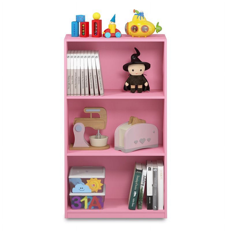 3-Tier Bookcase Storage Shelves - Multiple Colors Available