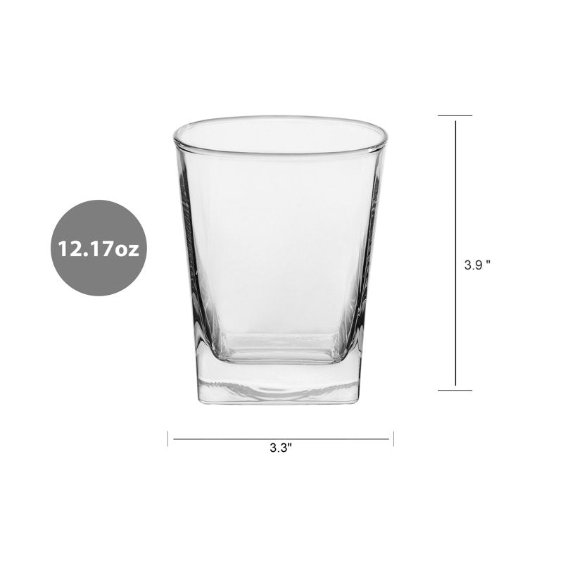 Clear Glass Drinkware Set - 12.17 oz, 4-Piece, 3 Pack