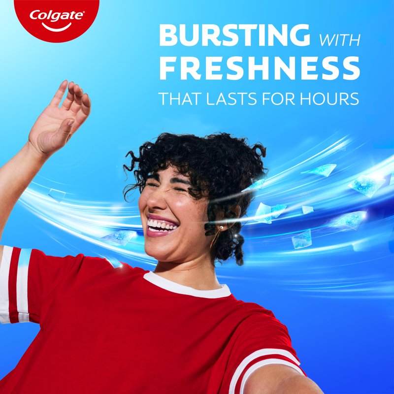 MaxFresh Knockout Mint Toothpaste with Breath Strips - Fluoride Cavity Defense