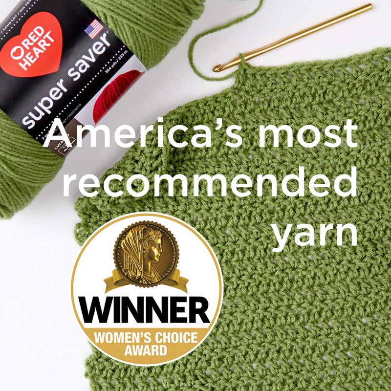 Red Heart Ombre Medium Acrylic Yarn - 482 Yards, Single Variation