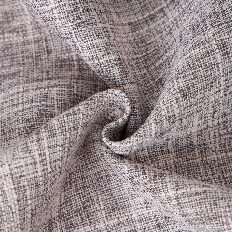 Decorative Faux Linen Square Throw Pillows Set of 2 - Light Gray, 18x18"