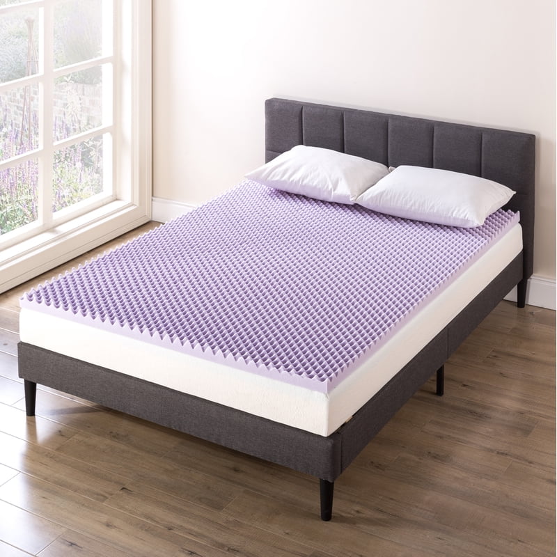 2-Inch Egg Crate Lavender Memory Foam Mattress Topper - Queen, Best Price Mattress