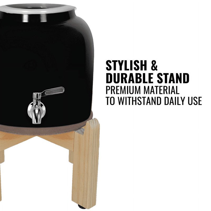 Ceramic Water Dispenser with 5 Gallon Capacity, Faucet & Lid