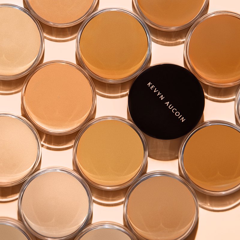 Foundation Balm with Application Brush, Buildable Coverage Soft Matte Finish