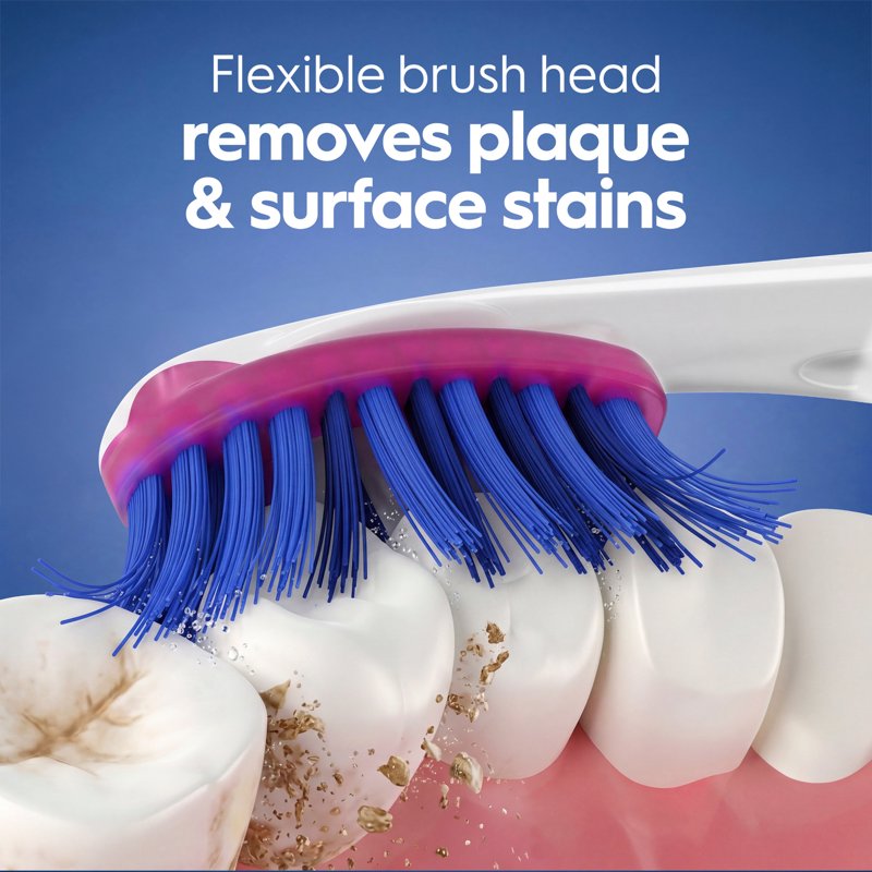 Medium Toothbrush Set - 4 Pack with Stain Eraser