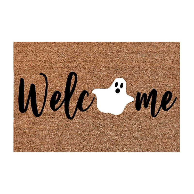 Halloween Specter Door Mat 23.6x15.3in Absorbent Skidproof Entryway Rug - Ghost Design, Machine Washable, by MPOISVA (Variation 02_Ghost Mat 40x60)
