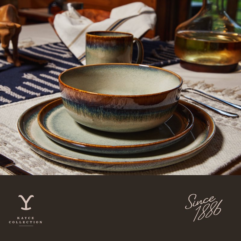 Yellowstone Kayce Ceramic Salad Plate - 2 Pack