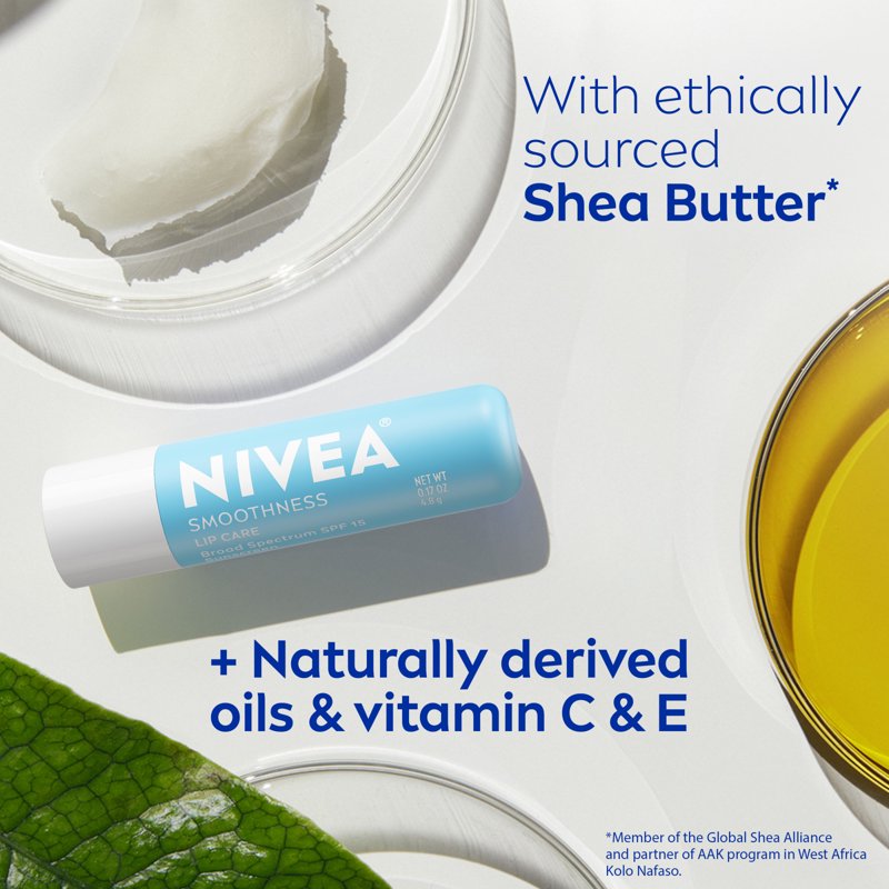 Smoothness Lip Balm with SPF 15, Shea Butter & Vitamins C & E