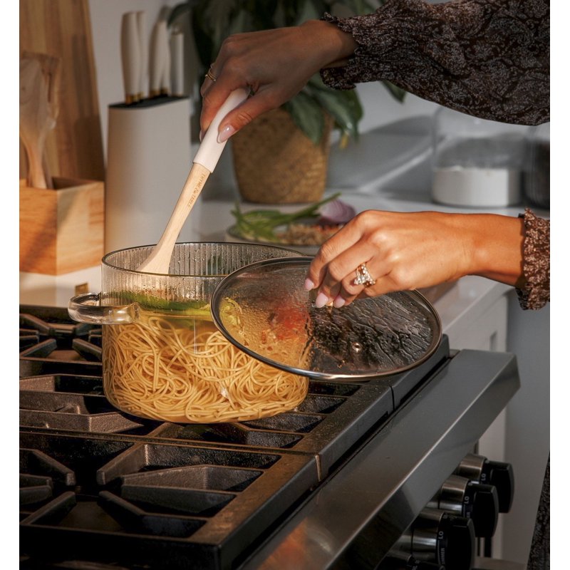 2.43QT Borosilicate Glass Pot - Durable Heat-Resistant Cookware