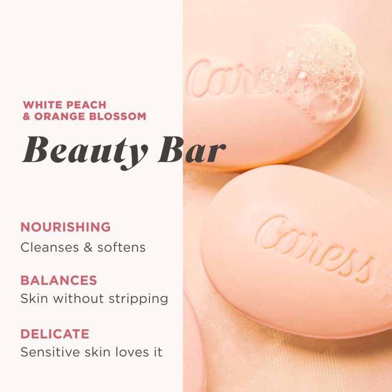 Daily Silk Moisturizing Beauty Bar Soap - White Peach & Orange Blossom