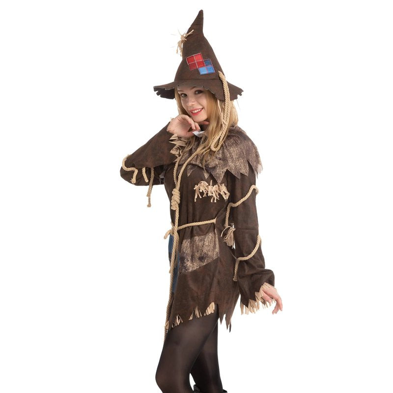 Adult Women Scary Scarecrow Costume S Halloween Dress Up Cosplay