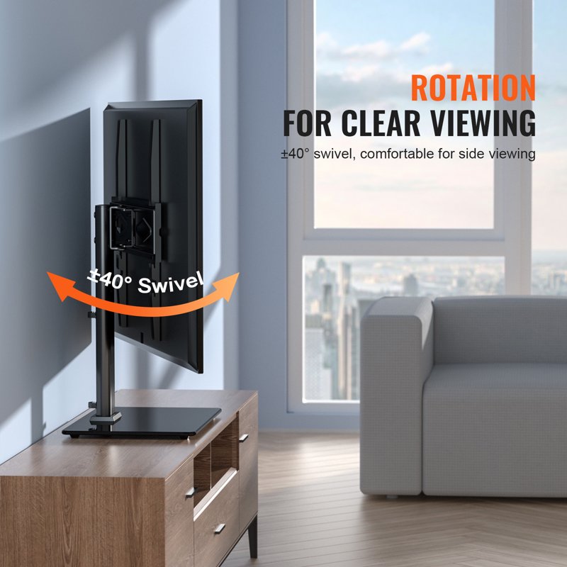 Universal TV Stand with Adjustable Height for 32-55" TVs