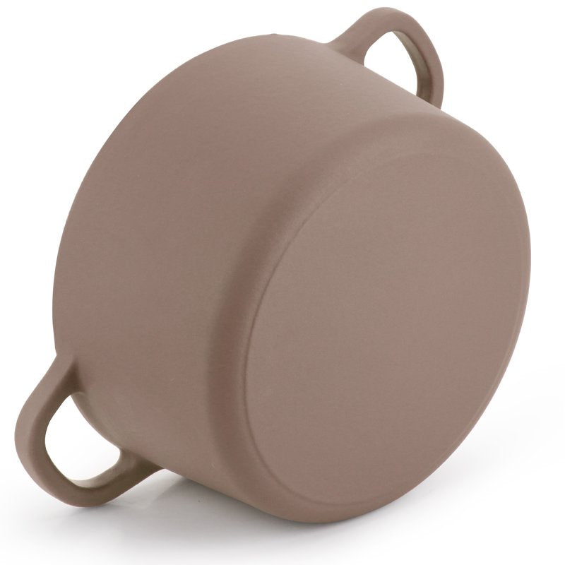 7 Quart Enameled Cast Iron Dutch Oven - Matte Dusty Pink