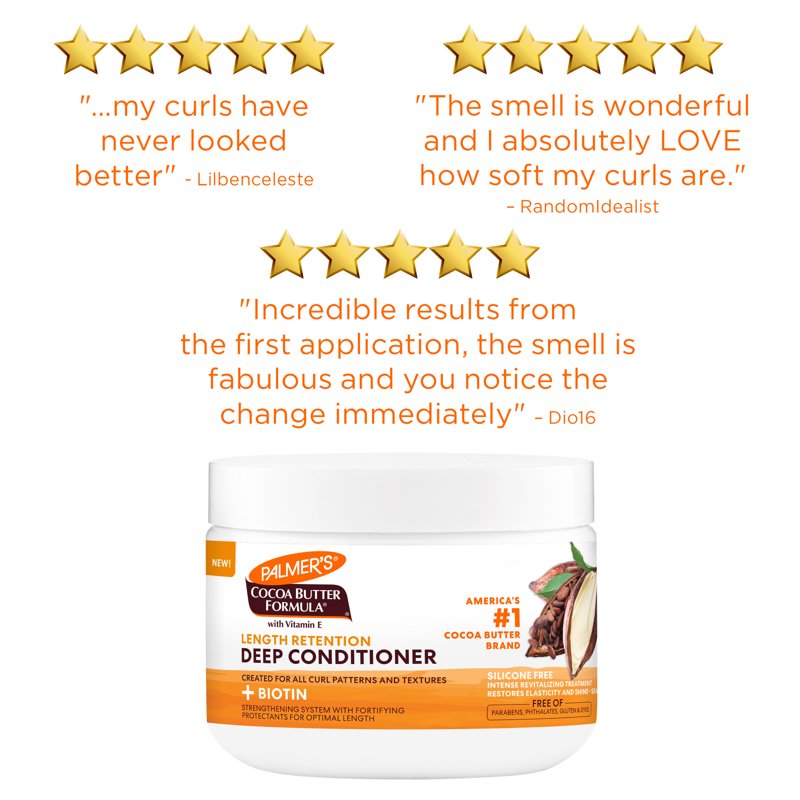 Deep Conditioner with Cocoa Butter & Biotin - Nourishing Hair Care