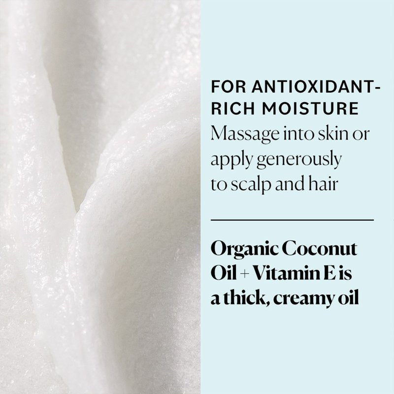 Organic Coconut Oil and Vitamin E Hair and Body Oil, 16.9 fl oz