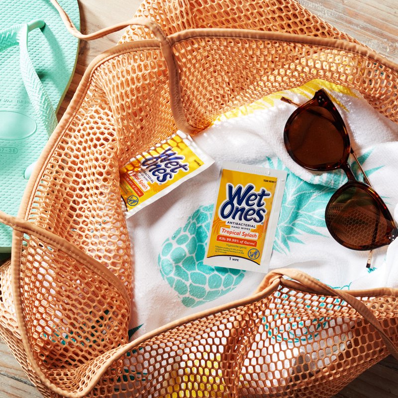 Antibacterial Hand Wipes - Tropical Splash Citrus Scent, 24 Count