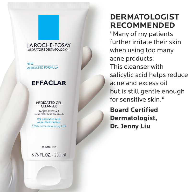 Medicated Salicylic Acid Acne Face Wash for Oily Skin, 6.76 fl oz