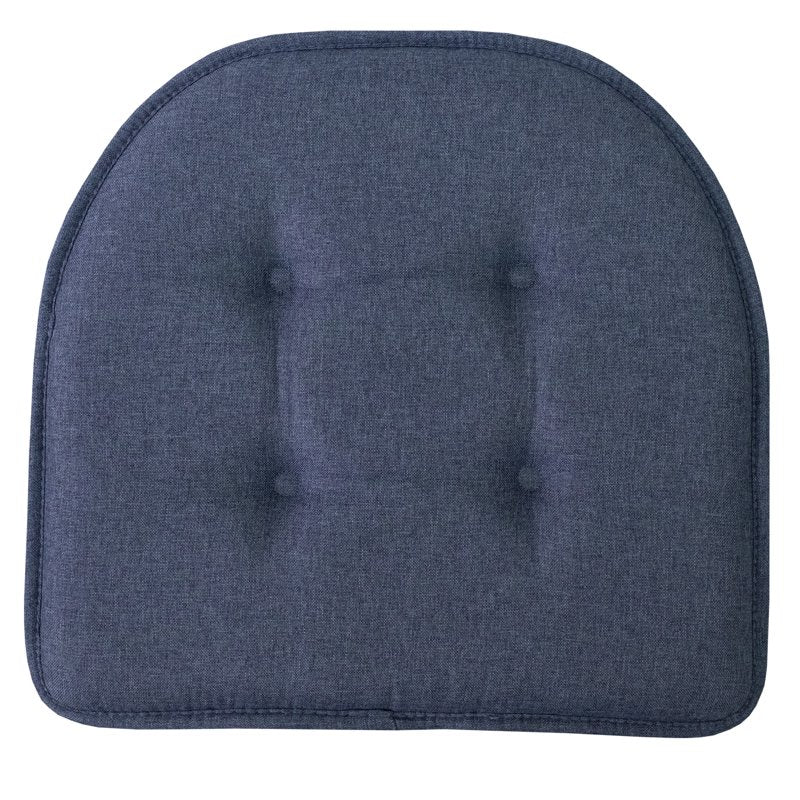 U-Shaped Memory Foam Chair Pad Cushion 4-Pack - Denim