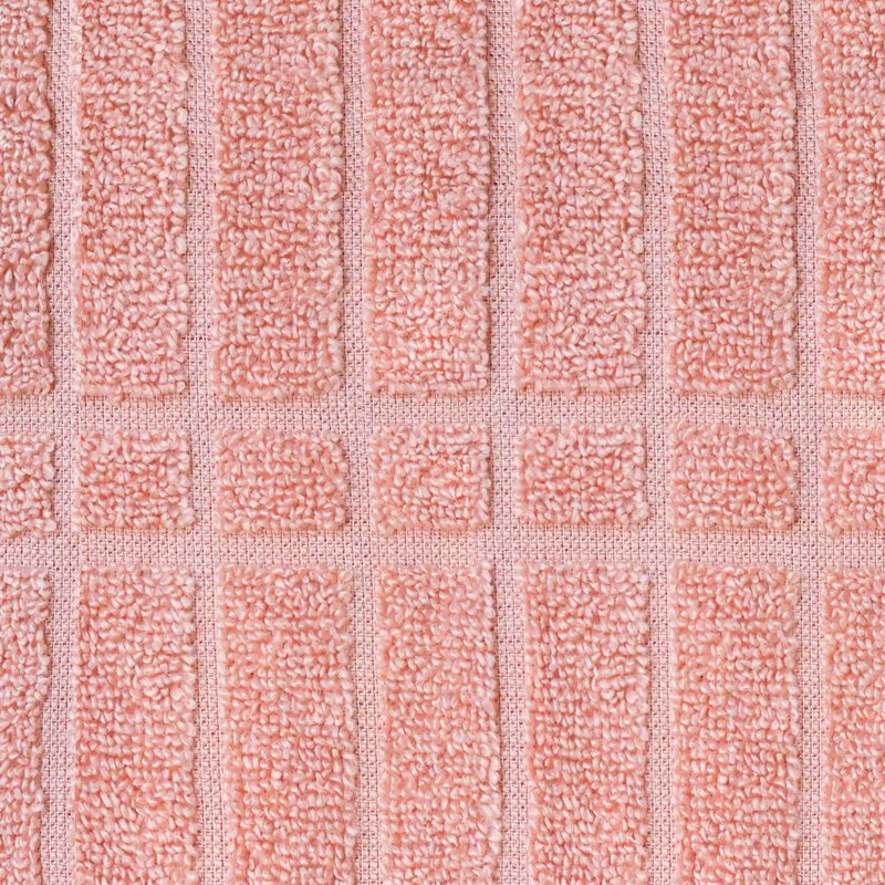 Mainstays Cotton Bath Towel Set - 6-Piece Textured Towels in Terracotta