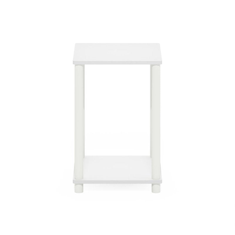 Sleek Turn-N-Tube End Table with Lower Shelf - Multiple Colors