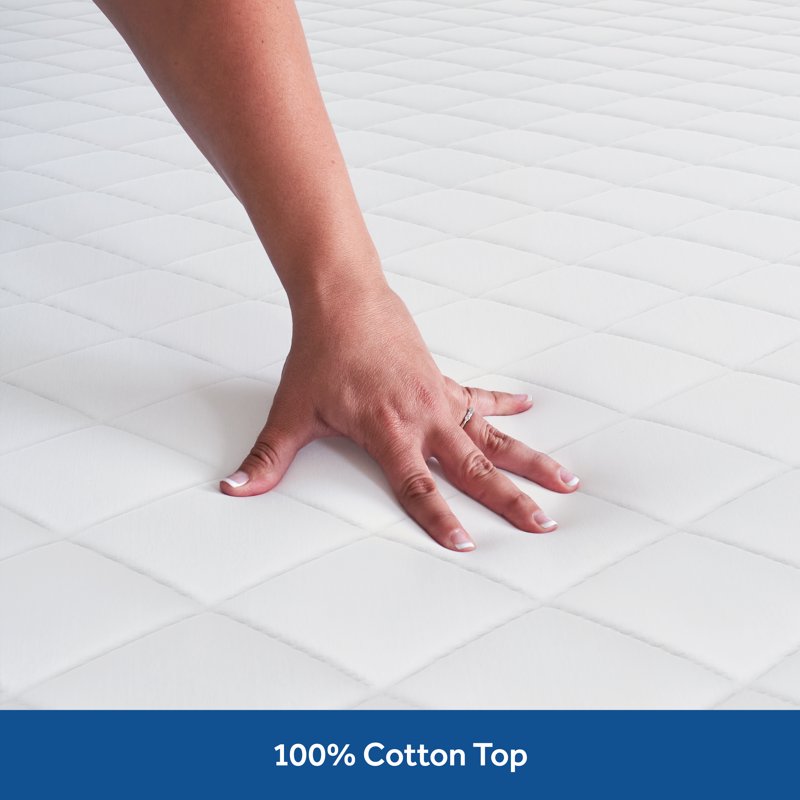 Sealy Luxury Cotton Mattress Pad Twin Fitted High Loft Bed Protector