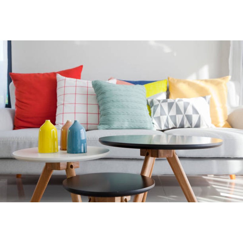 Basic Pillow Forms - 18 x 18 Inches, Pack of 2, Zippered Cover, Soft Support, Decorative & Travel Pillows