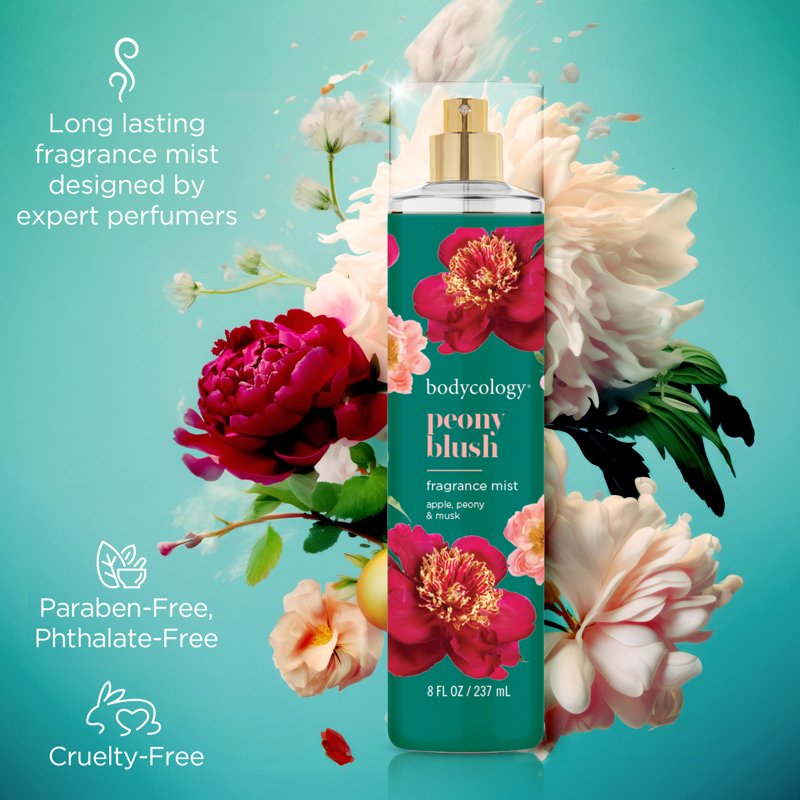 Peony Blush Fragrance Body Mist - Floral & Fruity Scent, 8 fl oz