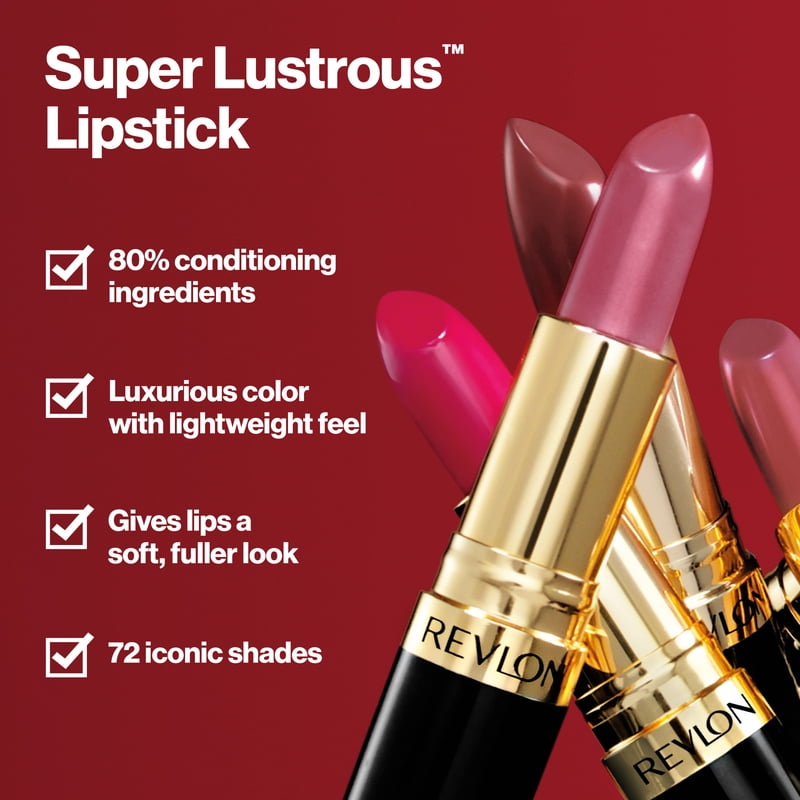 Super Lustrous Pearl Lipstick - Creamy Formula, Multiple Shades