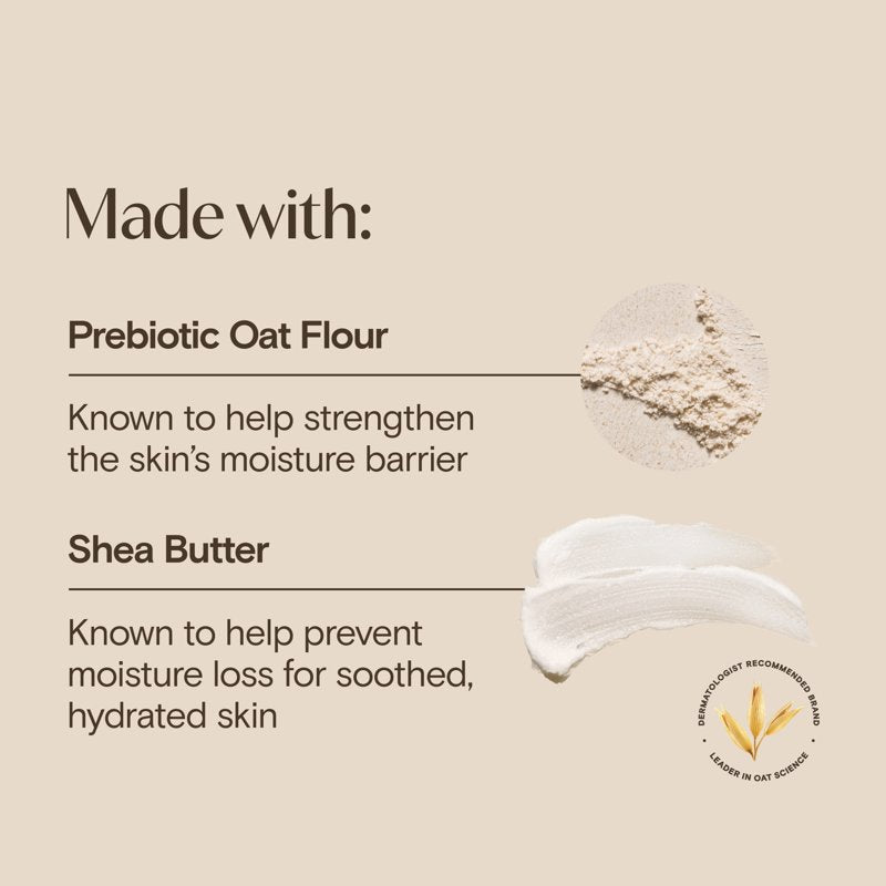 Daily Moisturizing Cream with Prebiotic Oat & Shea Butter, 7.5 oz